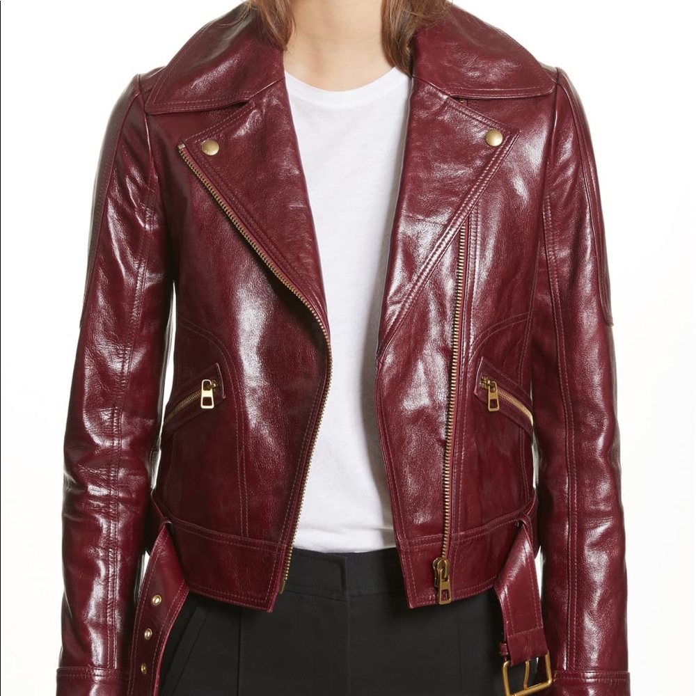 ✂️ 🎉HP🎉 Amazing Tory Burch Bianca Moto Jacket - Picture 4 of 8